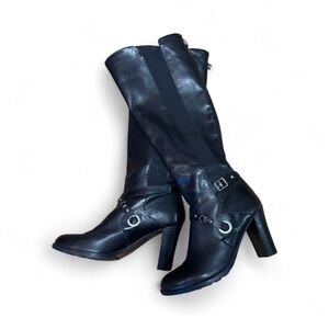 Elegant Black Knee-High Boots